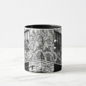 Manhattan Art Deco leafy frieze combo-mok Mok (Midden)