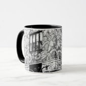 Manhattan Art Deco leafy frieze combo-mok Mok (Voorkant links)