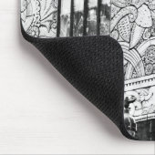 Manhattan Art Deco leafy frieze mousepad Muismat (Hoek)