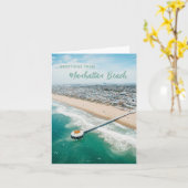 Manhattan Beach Briefkaart Persoonlijke groet (Gele Bloem)