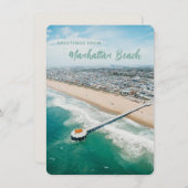 Manhattan Beach Briefkaart Persoonlijke groet (Voorkant / Achterkant)