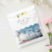 Manhattan Beach bruiloft gunst dank u foto Bedankzakje (Gezegeld)