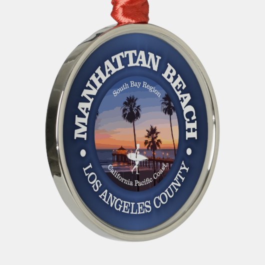 Manhattan Beach (C) Metalen Ornament (Rechts)