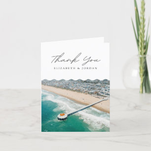 Manhattan Beach California Blank Thank You Card Bedankkaart