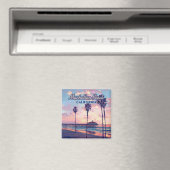 Manhattan Beach California Los Angeles Retro Magneet (Insitu (Vaatwasser))