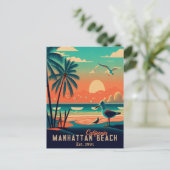 Manhattan Beach California Sunset Souvenirs jaren  Briefkaart (Staand voorkant)