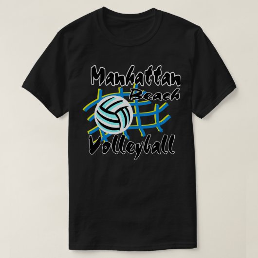 Manhattan Beach California Volleyball T-shirt (Design voorkant)