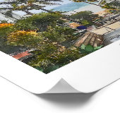 Manhattan Beach, Californië Waterverf Print (Hoek)