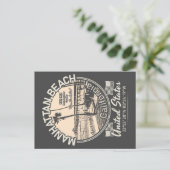 MANHATTAN BEACH CITY - LOS ANGELES CALIFORNIA BRIEFKAART (Staand voorkant)