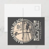 MANHATTAN BEACH CITY - LOS ANGELES CALIFORNIA BRIEFKAART (Voorkant / Achterkant)