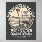 MANHATTAN BEACH CITY - LOS ANGELES CALIFORNIA POSTER (Voorkant)