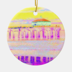 Manhattan Beach Keramisch Ornament