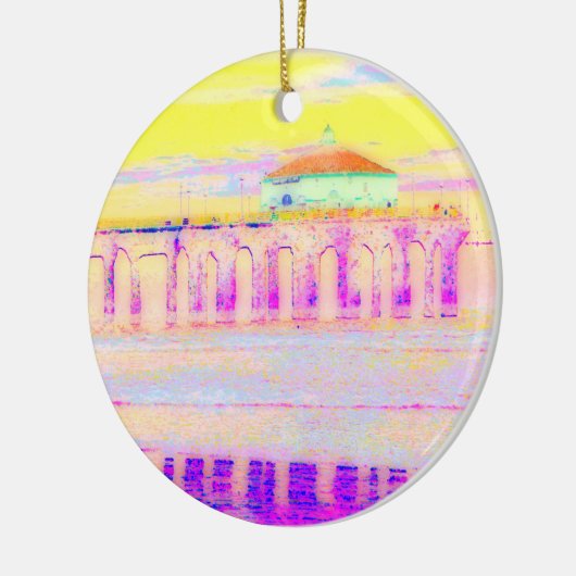 Manhattan Beach Keramisch Ornament (Links)