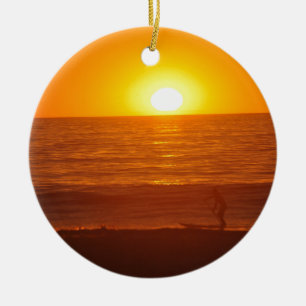 Manhattan Beach Keramisch Ornament