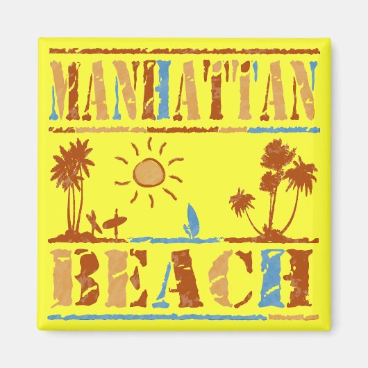 Manhattan Beach Magneet (Voorkant)