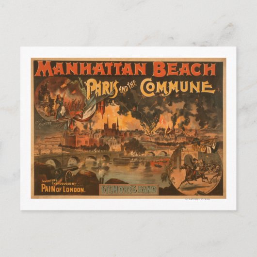 Manhattan Beach - Parijs en het commune Play Briefkaart (Voorkant)