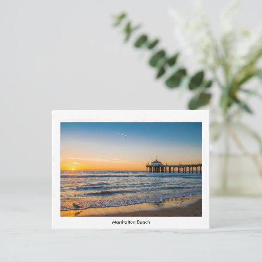 Manhattan Beach Pier Briefkaart (Staand voorkant)