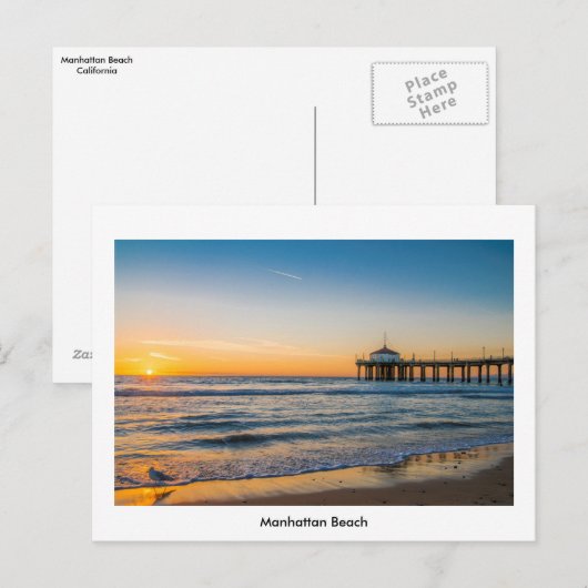 Manhattan Beach Pier Briefkaart (Voorkant / Achterkant)