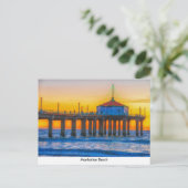 Manhattan Beach Pier Card Briefkaart (Staand voorkant)