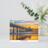 Manhattan Beach Pier Card Briefkaart (Staand voorkant)