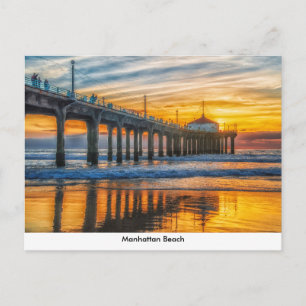 Manhattan Beach Pier Card Briefkaart