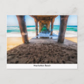 Manhattan Beach Pier Card Briefkaart (Voorkant)