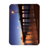 Manhattan Beach Pier in sunset, Californië Magneet (Verticaal)