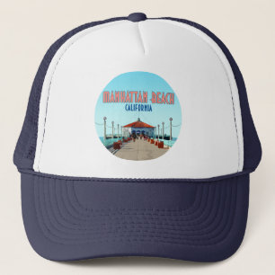 Manhattan Beach Pier Los Angeles California Trucker Pet