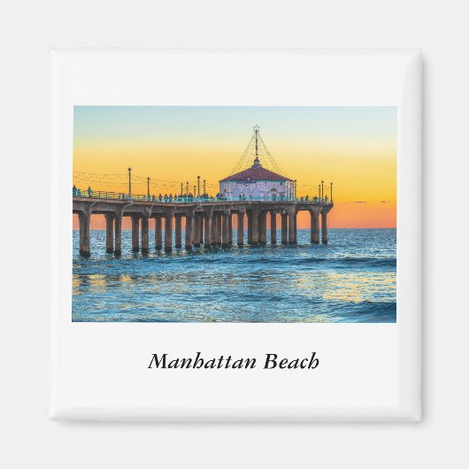 Manhattan Beach Pier Magnet (Voorkant)