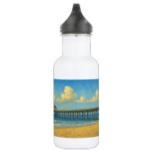 Manhattan Beach Pier met rood dak Waterfles (Rechts)