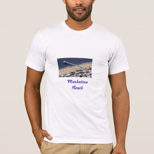 Manhattan Beach Pier Painted, ManhattanBeach T-shirt (Voorkant)