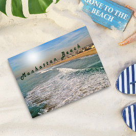 Manhattan Beach Waves Briefkaart