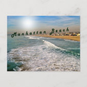 Manhattan Beach Waves Briefkaart (Voorkant)