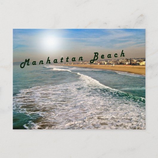Manhattan Beach Waves Briefkaart (Voorkant)