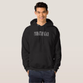 Manhattan Beach Wit Script Kleding Hoodie (Voorkant volledig)