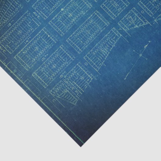 Manhattan Blueprint 18lb - losblad Tissuepapier (Detail)