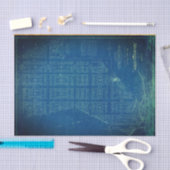 Manhattan Blueprint 18lb - losblad Tissuepapier (Craft)