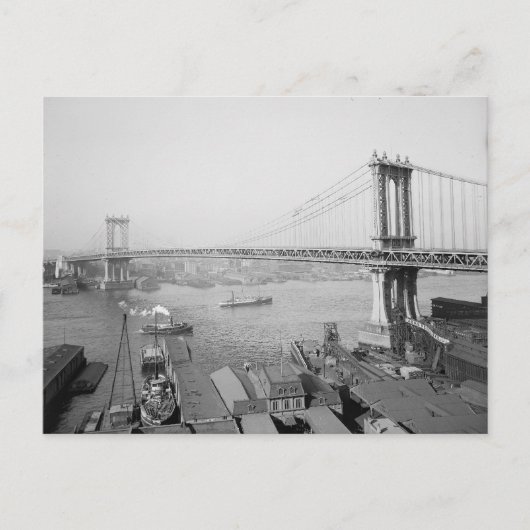 Manhattan Bridge, 1909 Briefkaart (Voorkant)