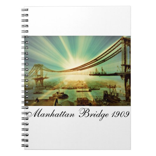 Manhattan Bridge 1909 Notitieboek (Voorkant)