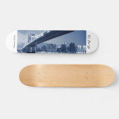 Manhattan Bridge and Skyline at Night, NYC Skateboard (Horizontaal)
