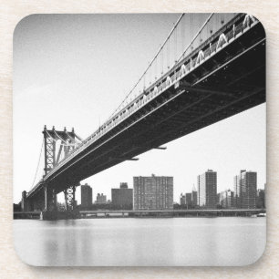 Manhattan Bridge and skyline, New York, VS. Drankjes Onderzetter