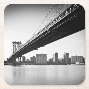 Manhattan Bridge and skyline, New York, VS. Kartonnen Onderzetters