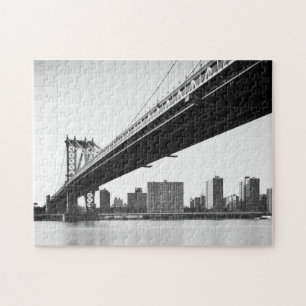 Manhattan Bridge and skyline, New York, VS. Legpuzzel