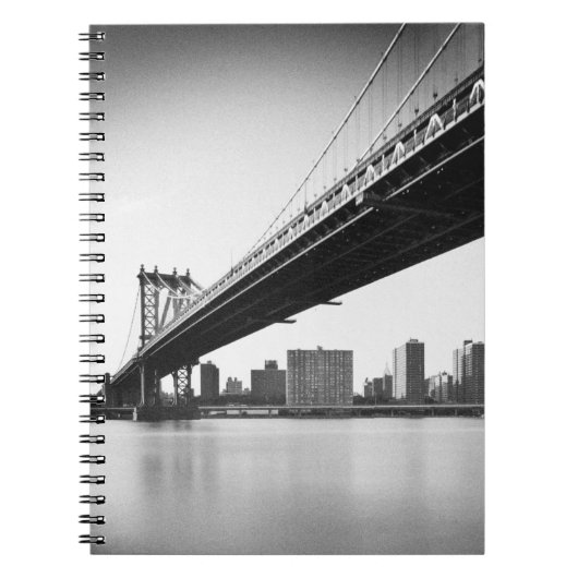 Manhattan Bridge and skyline, New York, VS. Notitieboek (Voorkant)