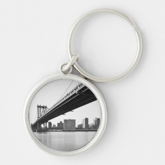 Manhattan Bridge and skyline, New York, VS. Sleutelhanger (Voorkant)