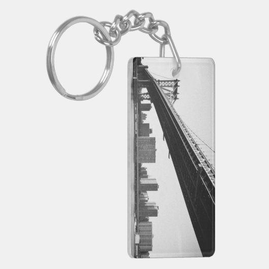 Manhattan Bridge and skyline, New York, VS. Sleutelhanger (Voorkant Links)