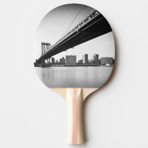 Manhattan Bridge and skyline, New York, VS. Tafeltennisbatje