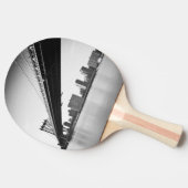 Manhattan Bridge and skyline, New York, VS. Tafeltennisbatje (Zijkant)