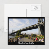 Manhattan Bridge Briefkaart (Voorkant / Achterkant)