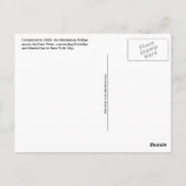 Manhattan Bridge Briefkaart (Achterkant)